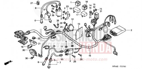 WIRE HARNESS VT750CY de 2000